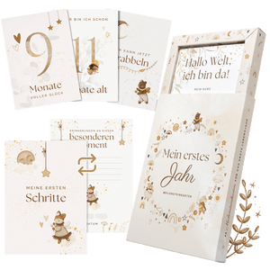 Geschenk: Meilensteinkarten Baby Scandi