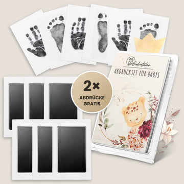 Abdruckset Baby Sparset Schwarz (6 Abdrücke)