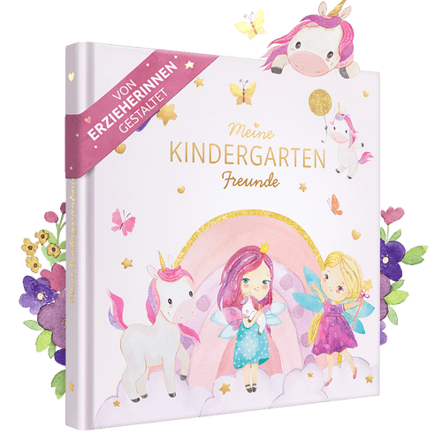 Freundebuch Kindergarten Einhorn