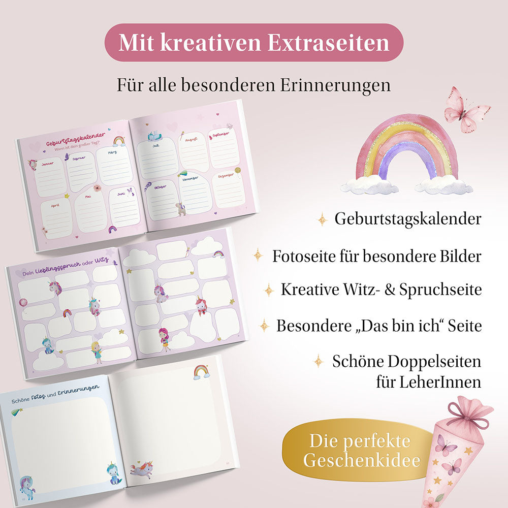 Freundebuch Schule "Einhorn"