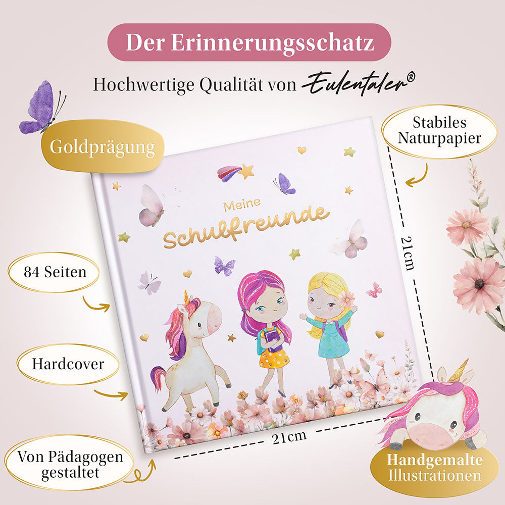 Freundebuch Schule "Einhorn"