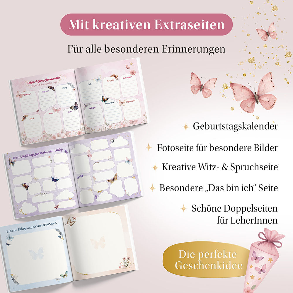 Freundebuch Schule "Schmetterlinge"