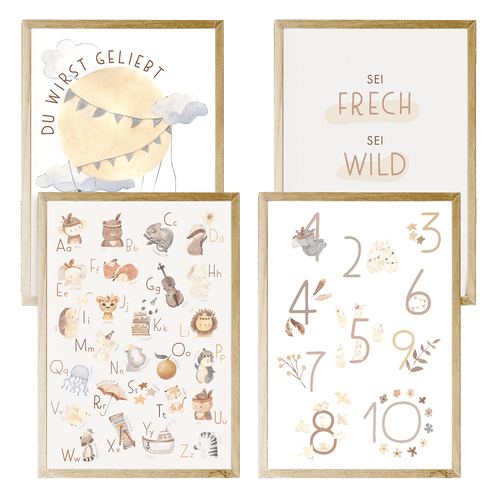 Posterset ABC & Zahlen