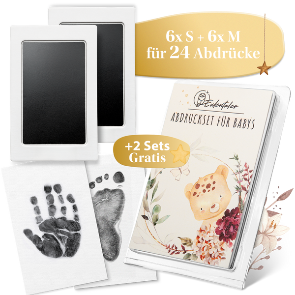 Babyabdruck Komplettset: 24 Abdrücke