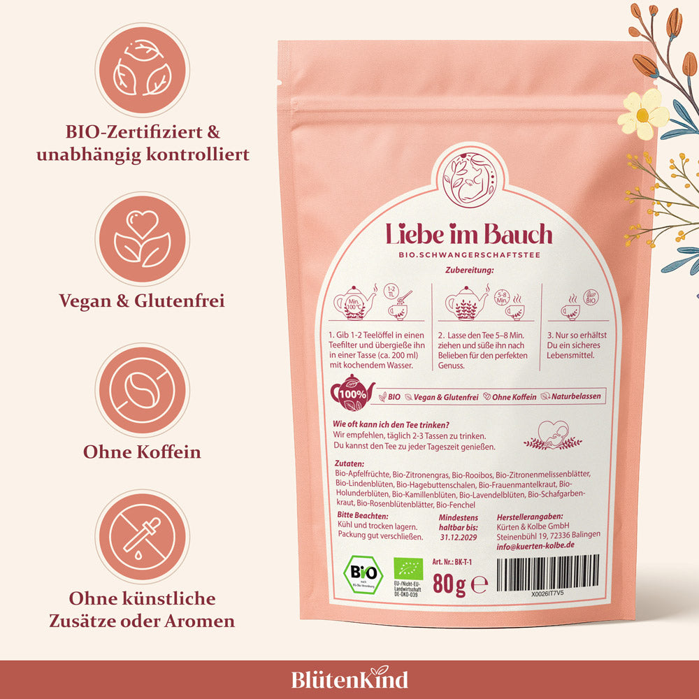 BIO Schwangerschafts-Tee "Liebe im Bauch"