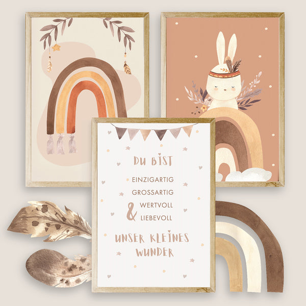 Posterset Baby Hase
