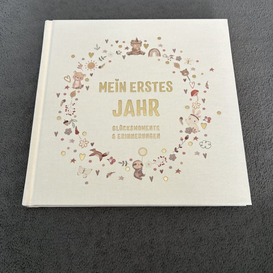 Kundenfoto: Babyalbum Boho Leinen