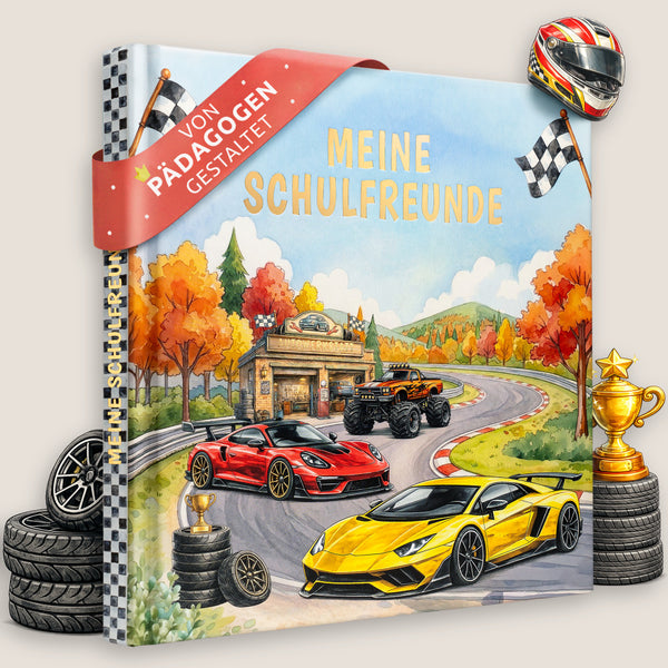 Freundebuch Schule Autos