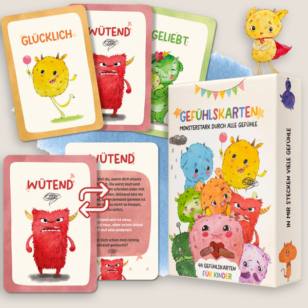 Gefühlskarten für Kinder – Monster