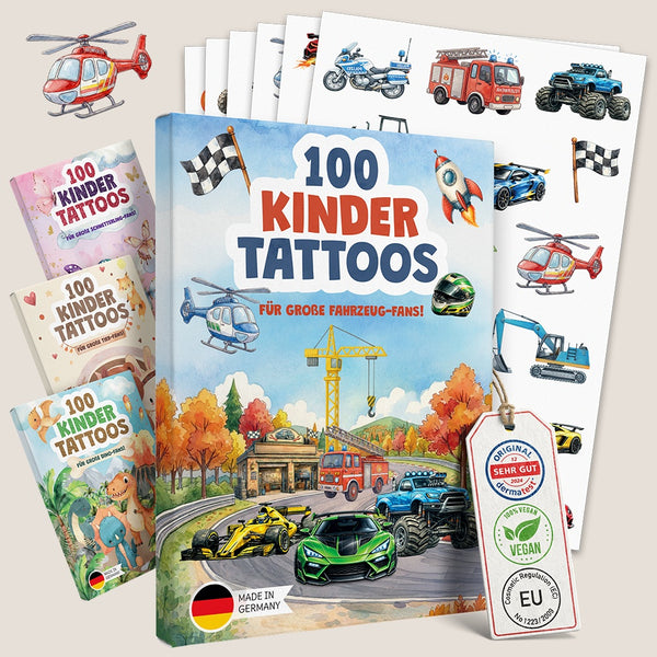 Kindertattoos Fahrzeuge