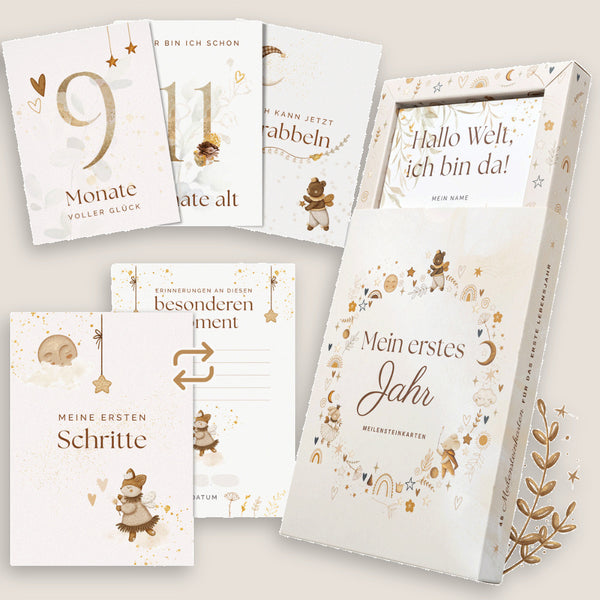 Meilensteinkarten Baby Scandi
